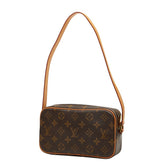 ルイ ヴィトン モノグラム ポシェット シテ ワンショルダーバッグ M51183 ブラウン PVC レザー レディース LOUIS VUITTON 【中古】